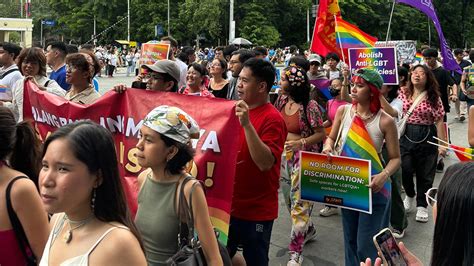rd quezon city|2024 Quezon City Pride festival cut short due to heavy rain.